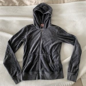 Juicy Couture grey zip up hoodie